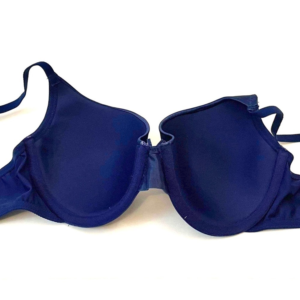 George Navy Bra with Satin Trim. Size 36D - Picture 5 of 7